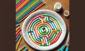 Construct a Paper Plate Marble Maze