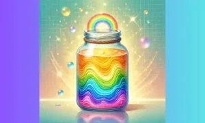 Create a Rainbow in a Jar