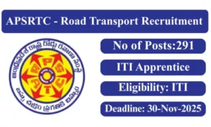 APSRTC Apprentices Recruitment 2025