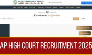 AP High Court Notification 2025 for 1621 Vacancies
