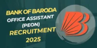 Bank of Baroda Office Assistant Recruitment Syllabus