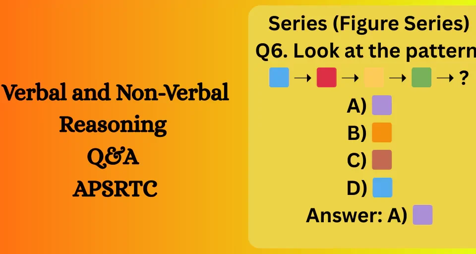 Verbal and Non-Verbal Reasoning Q&A APSRTC