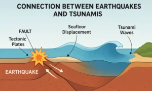 Connection Between Earthquakes and Tsunamis