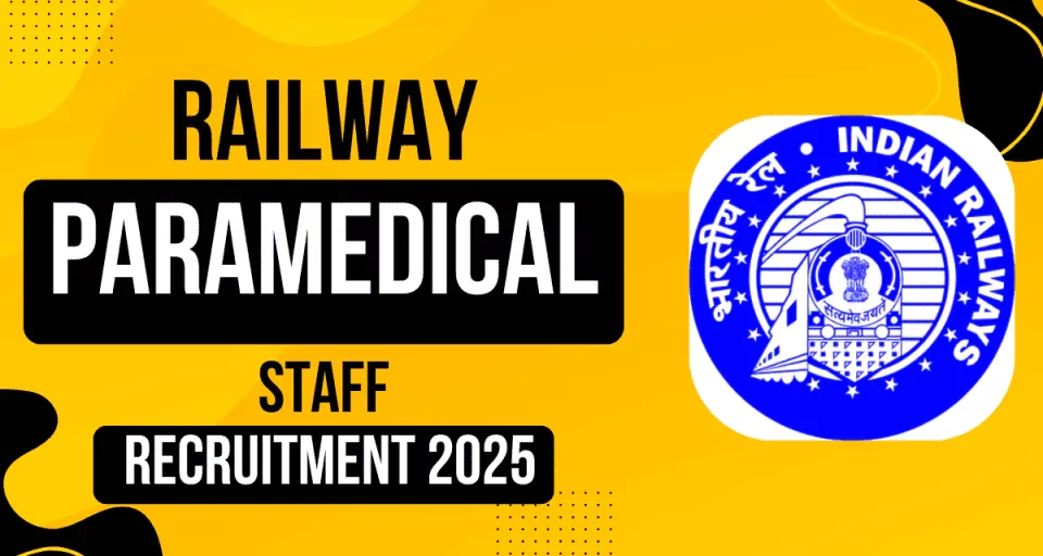 RRB Paramedical Recruitment 2025