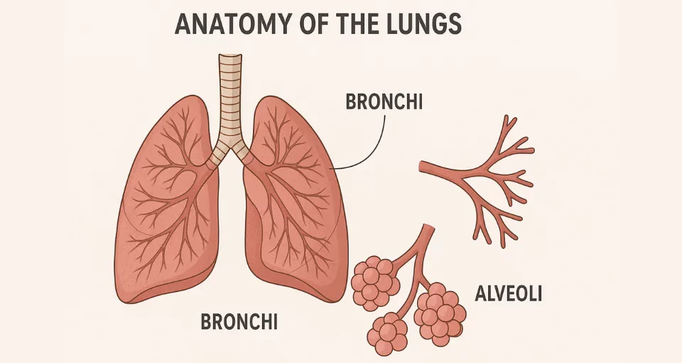 Anatomy of the Lungs Bronchi, Alveoli & Airways