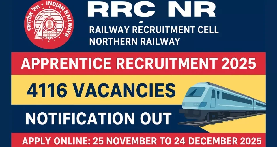 RRC Northern Railway Apprentice Recruitment