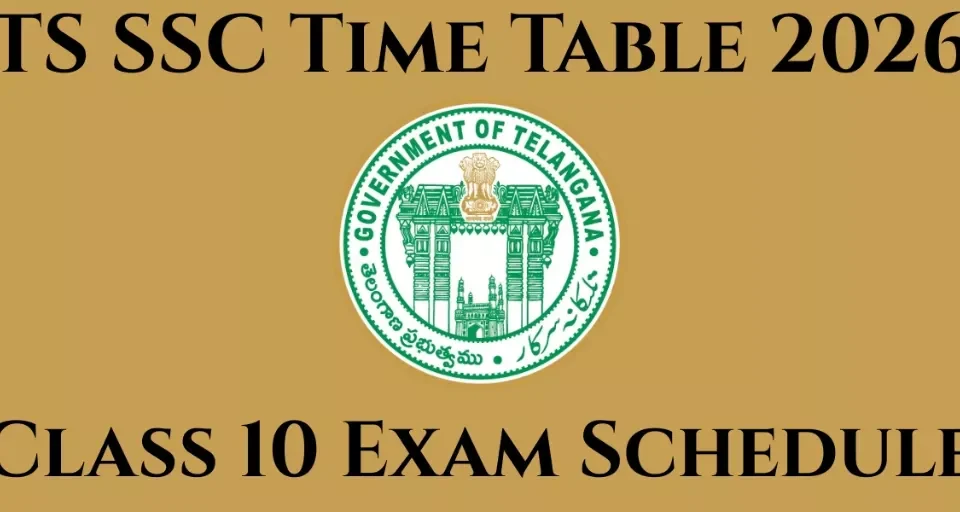 TS SSC time table