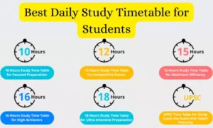 Best Daily Study Timetable for Students