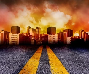 buildings and roads store heat
